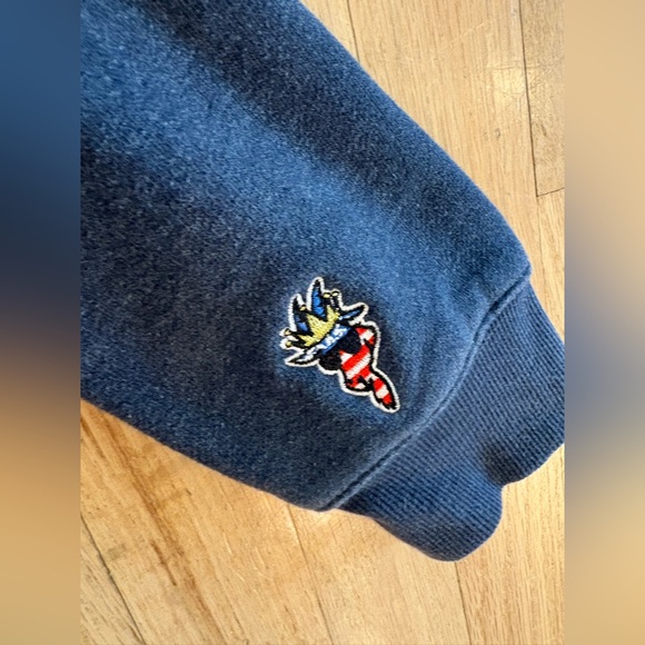 GOAT USA Freedom Hoodie Navy American Flag Logo Pullover Sweatshirt Men’s XS - Picture 6 of 10